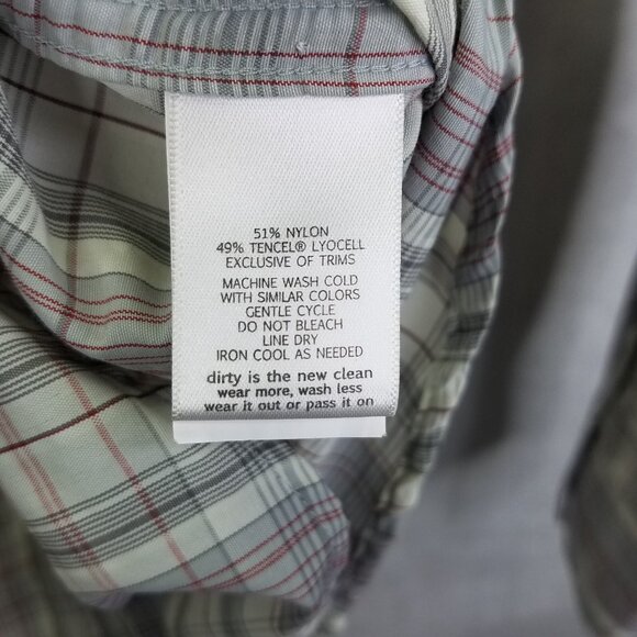 Toad & Co Surveyor Shirt Men's S Grey Plaid Button Up Camp Sleeve Outdoor Hike - Picture 12 of 16